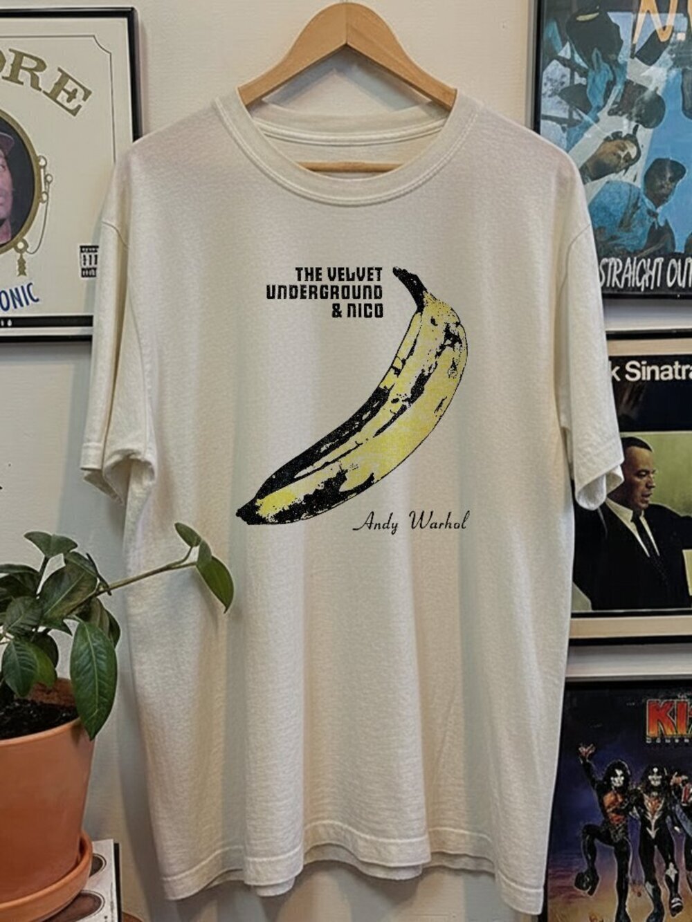 2000s The Velvet Underground Nico Washed White Tee